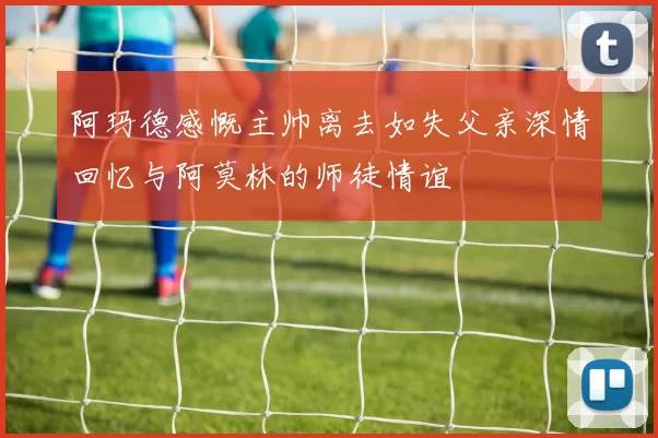 阿玛德感慨主帅离去如失父亲深情回忆与阿莫林的师徒情谊
